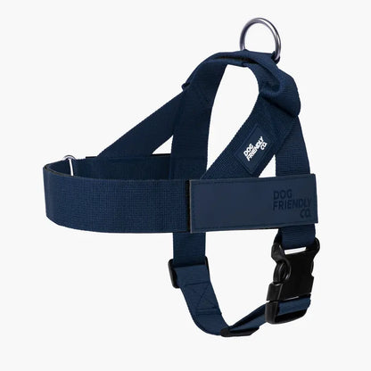Dog Friendly Co. No-Pull Dog Walking Harness - Choke-Free Design, Padded Comfortable, 1-Click Simple Clip Buckle, Grab-Handle Ease, Chafe-Resistant Adjustable Straps, Lightweight, All-Day Wear, Secure Walks, Multi-Size XXS-XL
